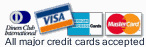 WE ACCEPT ALL MAJOR CREDIT CARDS